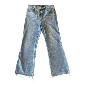 Express High Rise Cropped Flare Jeans